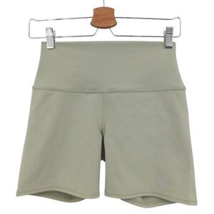 Alo Yoga Airbrush High-Waist Biker Shorts Sage Green Women's Size Small